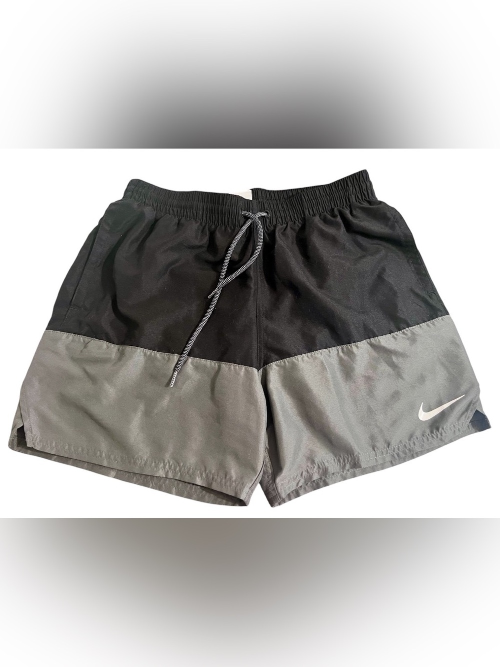 Nike Black/Grey Unisex Swim Shorts 
Size Medium